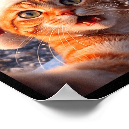 Poster Funny Cat Selfie With Santa Claus Christmas Men Wo (Coin)