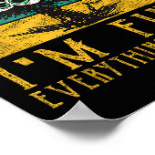 Poster Funny Cat Shirt, It's Fine I'm Fine Everything Is  (Coin)