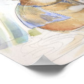 Poster Funny Champy Rainy Day Hamster (Coin)