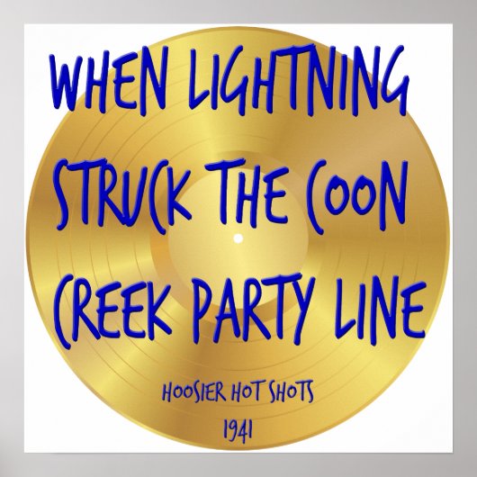 Poster Funny Chanson Titres Old School Classic Redneck Mu (Devant)