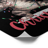 Poster Funny Chat noir Halloween Funny Noël (Coin)