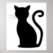 Poster Funny Chat Silhouette (Devant)