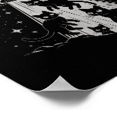 Poster Funny Chat Ufo Alien spatial Galaxy Esthétique (Coin)
