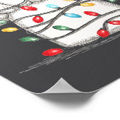 Poster Funny Chef Christmas Graphics Lights Lover Cook Co (Coin)