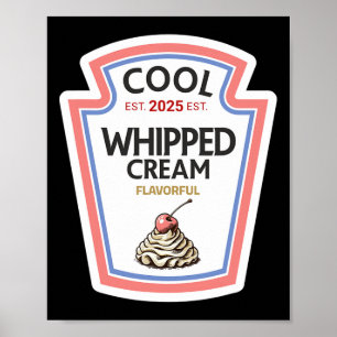 Poster Funny Chemise d'Halloween 2025 Cool cadeau Crème W