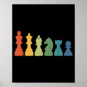 Poster Funny Chess Eces Board Game Lover Player Themed Ch (Devant)