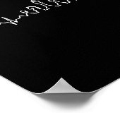 Poster Funny Chess Heartbeat Checkers Board Game Tourname (Coin)