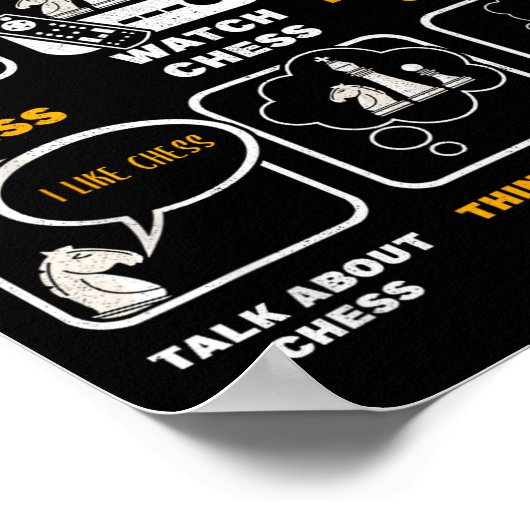 Poster Funny Chess Player Things I Do In My Spare Time (Coin)