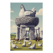 Poster Funny chicken (Devant)