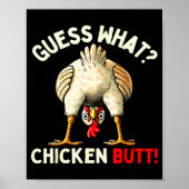 Poster Funny Chicken Graphic Tee Men Women Kids Chicken B (Devant)