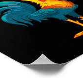 Poster Funny Chicken Humor Quote Rooster Meme Caw F  (Coin)