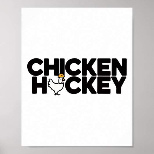 Poster Funny Chicken Jockey Stacked Repeat Fun Gag Meme H (Devant)