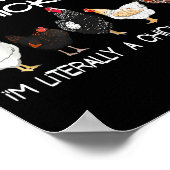 Poster Funny Chicken Lover Gift – I Raise Chickens Farm Q (Coin)