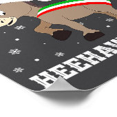 Poster Funny Chingedy Ching Hee Haw Santa Merry Christmas (Coin)