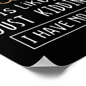 Poster Funny Chocolate Lovers Cute Gift Shirt  (Coin)