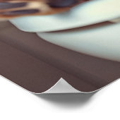 Poster Funny Chow Chow Bathroom Print, Dog Reading (Coin)