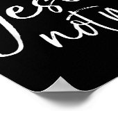 Poster Funny Christian Saying For Women Cute Try Jesus No (Coin)