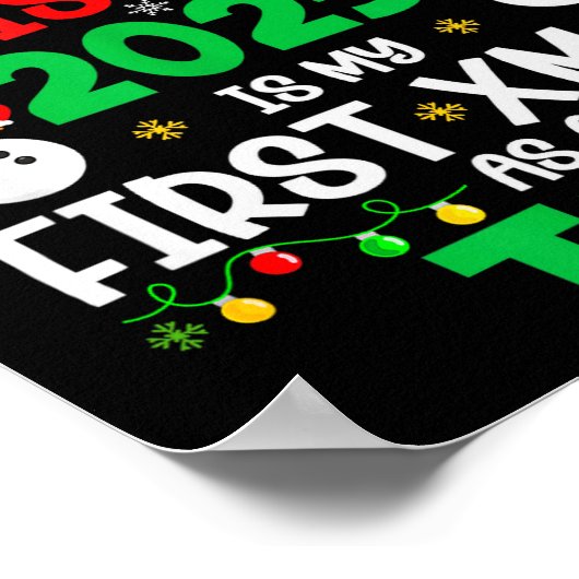 Poster Funny Christmas 2025 Is My First Xmas As A Tio Fam (Coin)