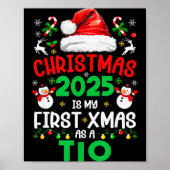 Poster Funny Christmas 2025 Is My First Xmas As A Tio Fam (Devant)