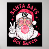 Poster Funny Christmas 67 Meme Brain Rot Santa Claus Xmas (Devant)