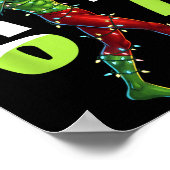 Poster Funny Christmas Alien Six Seven Meme 67 Santa Hat  (Coin)