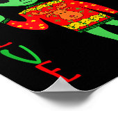 Poster Funny Christmas Alien Ugly Sweater I Believe Santa (Coin)