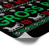 Poster Funny Christmas All I Want Is My Gross Pay, Funny  (Coin)