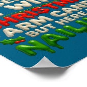 Poster Funny Christmas Arm Candy Husband Holiday Couple H (Coin)