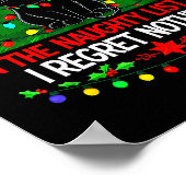 Poster Funny Christmas Cat On The Naughty List I Regret N (Coin)