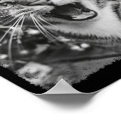 Poster Funny Christmas Cat Selfie  (Coin)