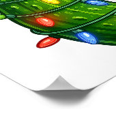 Poster Funny Christmas Ckle Santa Hat Holiday Lights Gift (Coin)