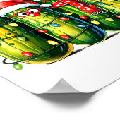 Poster Funny Christmas Ckles Santa Claus Hat Xmas Lights (Coin)