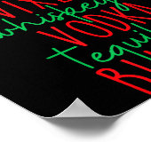 Poster Funny Christmas Dasher Dancer Prancer Vixen Whiske (Coin)