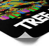 Poster Funny Christmas Dinosaur Tree Rex Men Women Kids G (Coin)