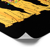 Poster Funny Christmas Dogs Design Dog Christmas Wearing  (Coin)