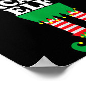 Poster Funny Christmas Family I'm The Sarcastic Elf  (Coin)