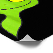 Poster Funny Christmas Frog Wearing Santa Hat And Lights (Coin)