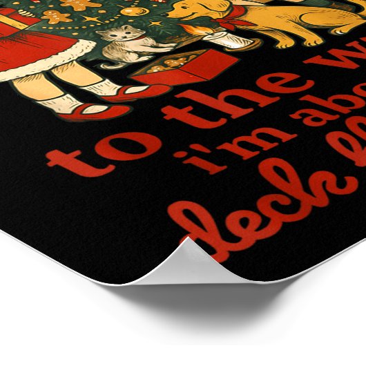 Poster Funny Christmas From The Windows To The Walls I'm  (Coin)