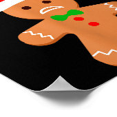 Poster Funny Christmas Gingerbread Man Oh Snap Outfit Paj (Coin)