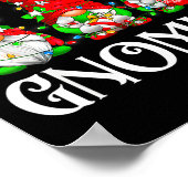 Poster Funny Christmas Gnome Hanging With My Gnomies Fami (Coin)