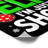 Poster Funny Christmas Im Not An Elf Just Short Xmas Men  (Coin)