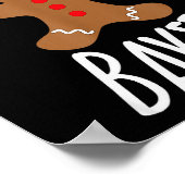 Poster Funny Christmas Let's Get Baked Cookie Silly Gift (Coin)