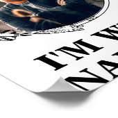 Poster Funny Christmas Matching Couple Naughty Nice Photo (Coin)