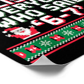 Poster Funny Christmas Meme 6-7 Naughty List Humor Ugly C (Coin)