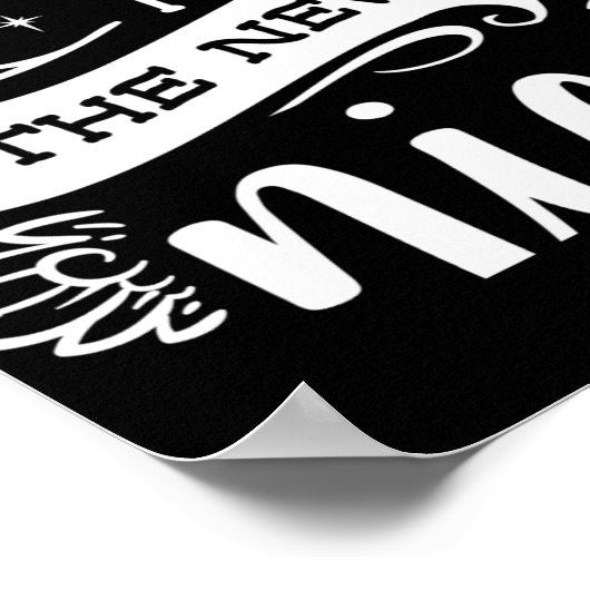 Poster Funny Christmas Naughty Is The New Nice Monogram T (Coin)