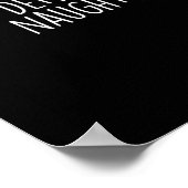 Poster Funny Christmas Naughty Nice Santa Checklist (Coin)