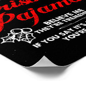 Poster Funny Christmas Pajamas Donald Trump Gag Joke Pjs  (Coin)