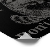 Poster Funny Christmas Raccoon Feral And Pregnant Don't T (Coin)