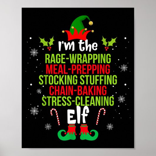 Poster Funny Christmas Shirt For Women I'm The Rage Wrapn (Devant)