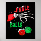 Poster Funny Christmas Skeleton Jingle Funny Xmas Matchin (Devant)